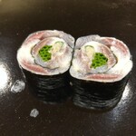 日本橋蛎殻町 すぎた - 鰯 あさつき ガリの海苔巻き
