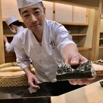 日本橋蛎殻町 すぎた - 帆立の磯辺焼き