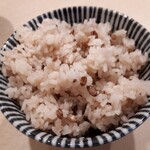 神楽坂 横内 - もち麦いりのご飯　ヘルシーですね