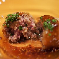 日本料理 たかむら - 錦牛のメンチカツ