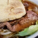 塩そば専門店 桑ばら - ビーフハンバーガー