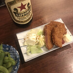 立ち呑み くにし - ハムカツ