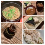 百味処 おんじき - ・黒毛和牛の出汁と白味噌のカレー
      ・土鍋ご飯(じゃこのご飯)、赤だし、香の物、醤油