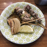 岡室酒店直売所 - 串焼き盛り合わせ