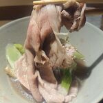 もと井 - 茨木産牛肉と九条ネギのしゃぶしゃぶ風