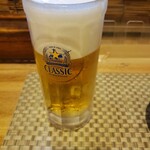 萬べぇ - 最初のビール。。。