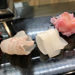 弥助寿司本舗 - お刺身(まいか、すずき)