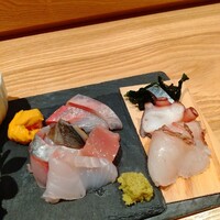 小野の離れ 博多本店 - 刺し盛り右側