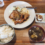 Haniwa Ramen - 生姜焼き定食　880円