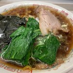 青島食堂 - ラーメン+チャーシュー50+ほうれん草50