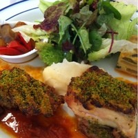 ダン ル シエル - 豚もも肉のマスタードパン粉焼き