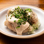 “Hakata-style” momokara (mentaiko, cheese, and mayonnaise)