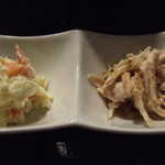 橙凛 - ポテトサラダ・ササミ和え