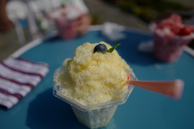 押谷ファームcafe 栗山 かき氷 食べログ