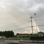 手打ちラーメン 森清 - 雨上がりに虹が♡