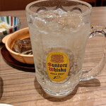 炙り牛たん 万 - 角ハイボール～☆