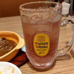 炙り牛たん 万 - 巨峰チューハイ～☆