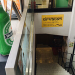 Nirvanam - お店に降りる階段
