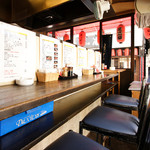 やきとり 久”留米 ひとつぼ - カウンター席