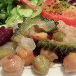 レストラン ファミリア - お豆とゴーヤの和風マリネ