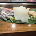 丸勘寿司 - しめさば、イカ、ばい貝