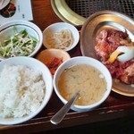 平和園 - ジンギスカン定食（500円）