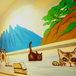 和風桶猫喫茶 - お店のコンセプトに沿った壁画