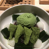 京はやしや - 抹茶のアイスクリームが好き。緑色は人を落ち着かせる魅力に溢れております。白玉は赤ん坊のほっぺたのような食感。お餅は蜜に絡んで、渋甘味に変化。ウンマイ