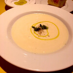 レストラン ボンジョリーナ - ランチのスープ