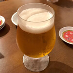 沖縄国際通りのれん街 アガリコ餃子楼 - ＊CRAFT BEER（¥680）
            （常陸野ネストビール YUZU LAGER）