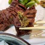 牛たん にし - 牛たん定食。南蛮の味噌漬けと一緒に食べてもgood♪