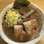 麺屋 たけ井 - ラーメン大（上方から）