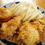 与喜饂飩 - かしわ天ざるうどん