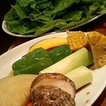 明月館 京橋店 - 焼き野菜とチシャ