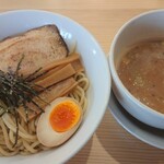 自家製麺 よなや - 味噌つけ麺 太麺ひや盛り