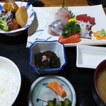 ひで丸 - 刺身定食1,300円