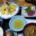 Hidemaru - 天ぷら定食1,300円