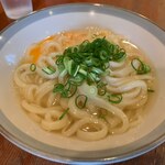 中村うどん - 「一番人気」釜玉小300円