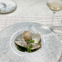 Pluie dete - 明石産鰆 蛤とクレソンのソース