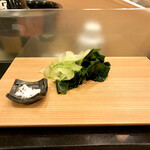 鮨処 多田 - 造り アマテカレイ スタンバイ