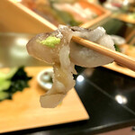 鮨処 多田 - 造り トリ貝(生) 塩パラ山葵で