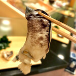 鮨処 多田 - 造り トリ貝(炙り)リフト