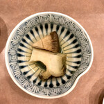 鮨処 多田 - 煮物  黒鮑と椎茸