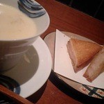 三文銭 - 酒粕のポタージュ