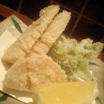 三文銭 - 竹の子と蕗のとう天ぷら