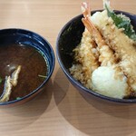 無添くら寿司 - えび天と季節の天丼ランチ・赤だし付