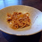 焼き鳥 やえん - ささみの湯引きユッケ風