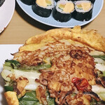 徳山商店 - キンパと長ネギ海鮮チヂミ