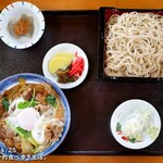 喜久屋 - すき焼き丼+ミニ蕎麦セット