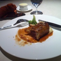 レストラン コートドール - メインをちょっと食べかけ